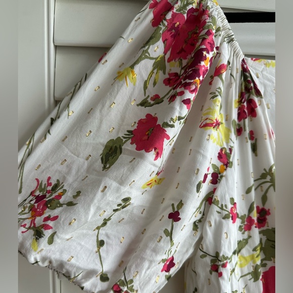 Lane Bryant convertible puff sleeve tiered floral midi dress. Like new condition - Picture 5 of 13